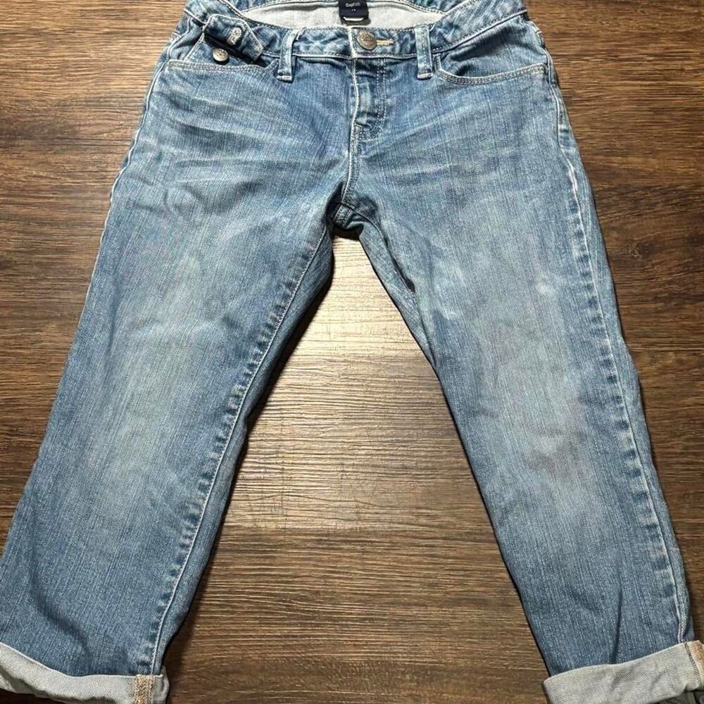 Gap Women's Blue and Green Jeans
